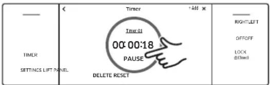 Dacor DOP36C86DLS - Using the Kitchen Timer - 5