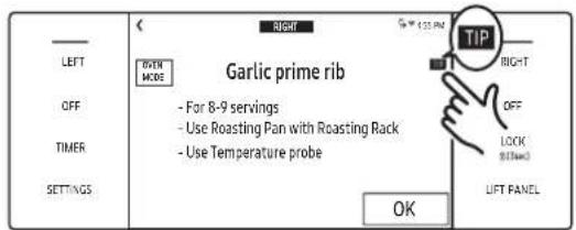 Dacor DOP36C86DLS - Cooking Tips in Chef Mode - 1