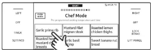 Dacor DOP36C86DLS - Using Chef Mode - 2