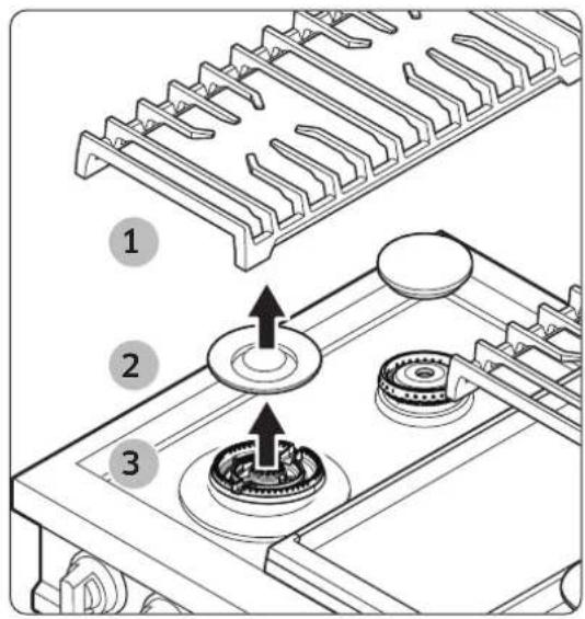 Dacor DTT48T963GM - Burner grates and components - 1