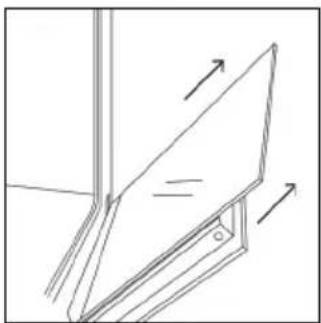 HAIER H6 ID2P3T1HTB - OUTSIDE THE OVEN: removal and cleaning the glass door - 4
