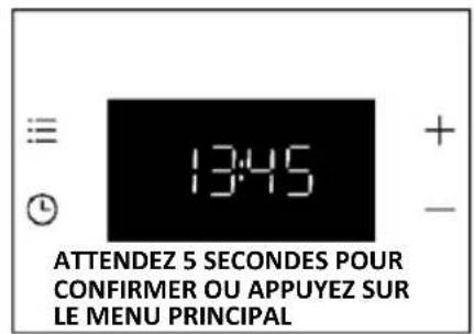 HAIER H6 ID2P3T1HTB - RÉGLAGE DE L'HORLOGE - 3