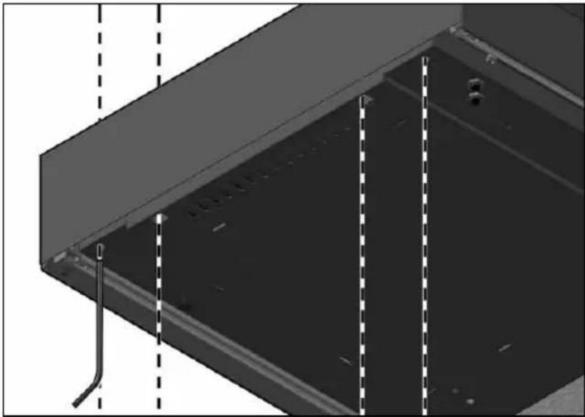 HAIER HWO15NVD6XB1 - Stelschroef frontpaneel - 1