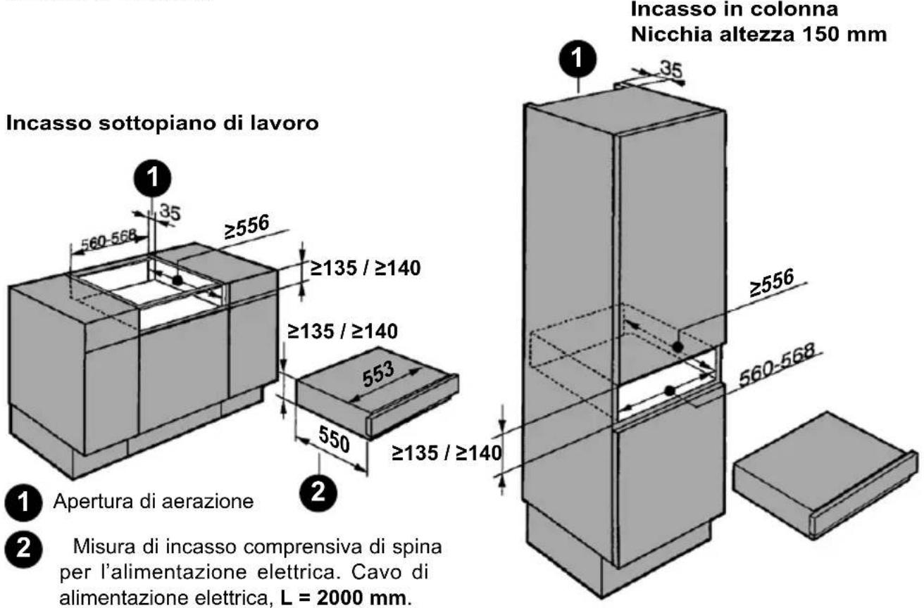 HAIER HWO15NVD6XB1 - Misure d'incasso - 1