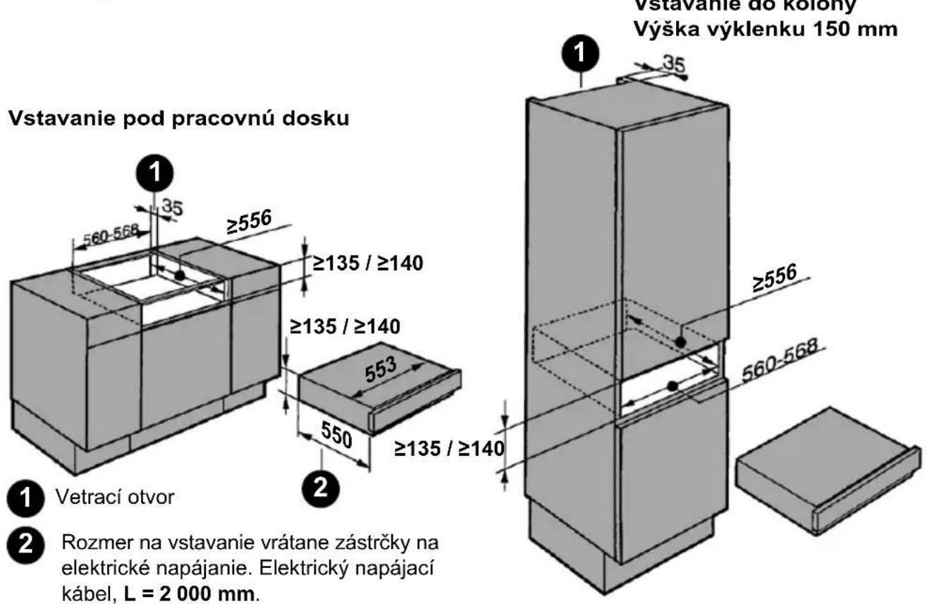 HAIER HWO15NVD6XB1 - Rozmery na vstavanie - 1