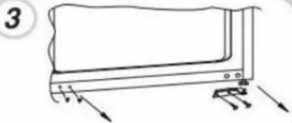 HAIER HAUN518EW - Montáž vonkajších krycích dverí - 2