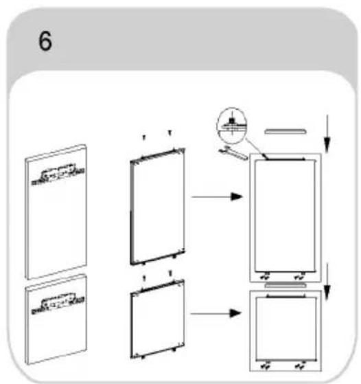 HAIER HAUN518EW - A takaróajtó felszerelése - 7