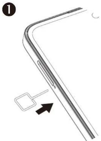 TCL 50 SE - Insérer ou extraire la carte SIM ou microSD - 1
