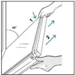 HAIER H6 ID2P5B3YTX - OUTSIDE THE OVEN: removal and cleaning the glass door - 3