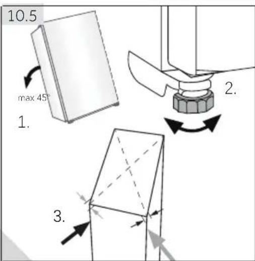 HAIER H4F272WEH1 - Aligning the appliance - 1
