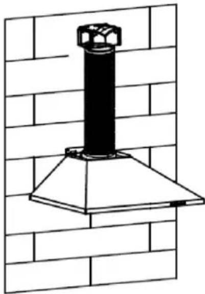 HAIER HADG9CBS4BWIFI - INSTALLATIE (LUCHTDEFLECTOR VOOR T-VORM, GEBOGEN GLAS, VLAKGLASMODELLEN) - 3