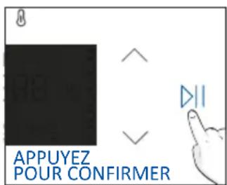 APPUYEZ POUR CONFIRMER