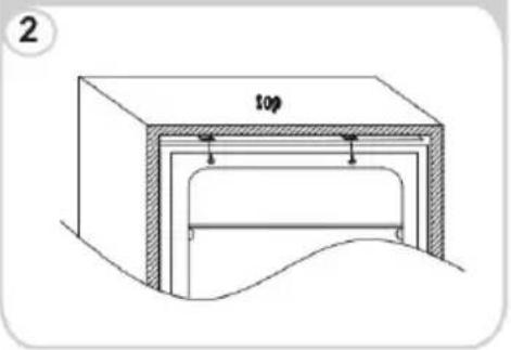 HOOVER HOUS518EWK - Installation into the cabinet - 3