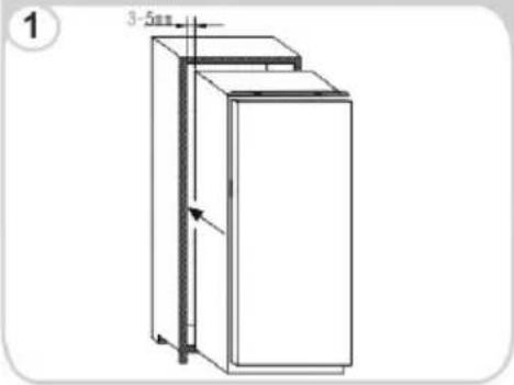 HOOVER HOUS518EWK - Installation into the cabinet - 2