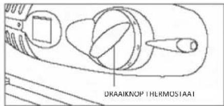 HOOVER HOMLSE68EWK - Het apparaat inschakelen en de thermostaat instellen - 1