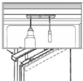 HOOVER HOMLSE68EWK - Anpassen des Türanschlags - 1