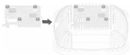Fortinet FortiAP 431G - Bracket Installation Antenna Installation - 1