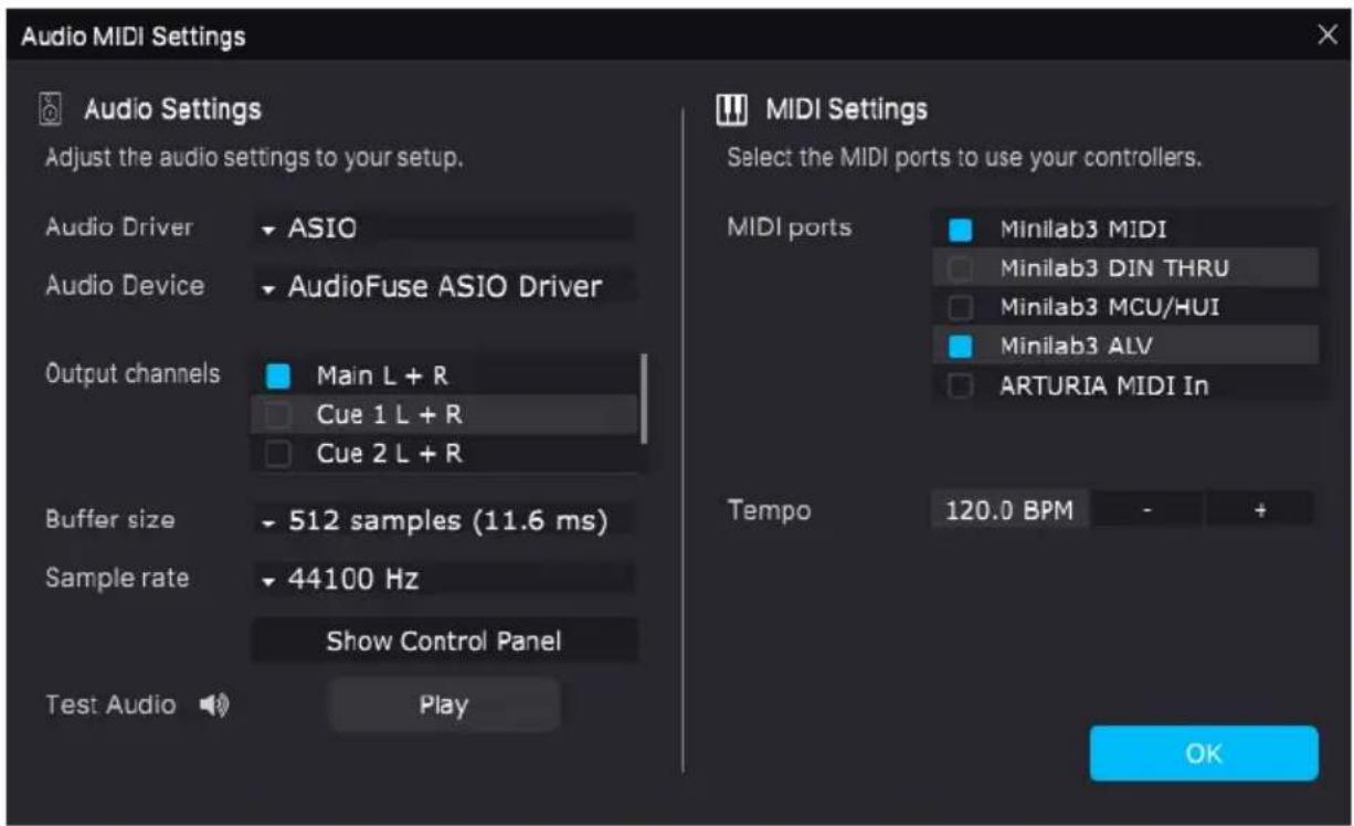 Arturia MiniBrute V - Audio Midi Settings : Windows - 2