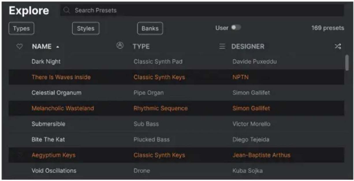 Arturia MiniBrute V - Éditer les infos de plusieurs presets - 1