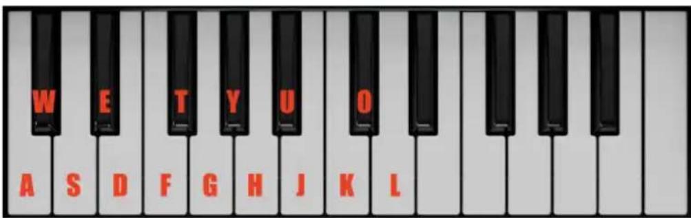 Arturia MiniBrute V - Jouer depuis un clavier d'ordinateur - 1