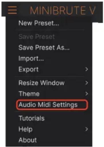 Arturia MiniBrute V - Audio Midi Settings : Windows - 1