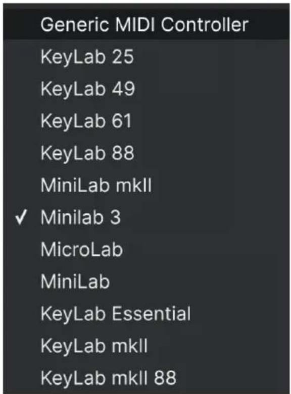 Arturia MiniBrute V - Menu MIDI Controller - 1