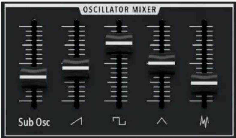 Arturia MiniBrute V - Oscillator Mixer - 1