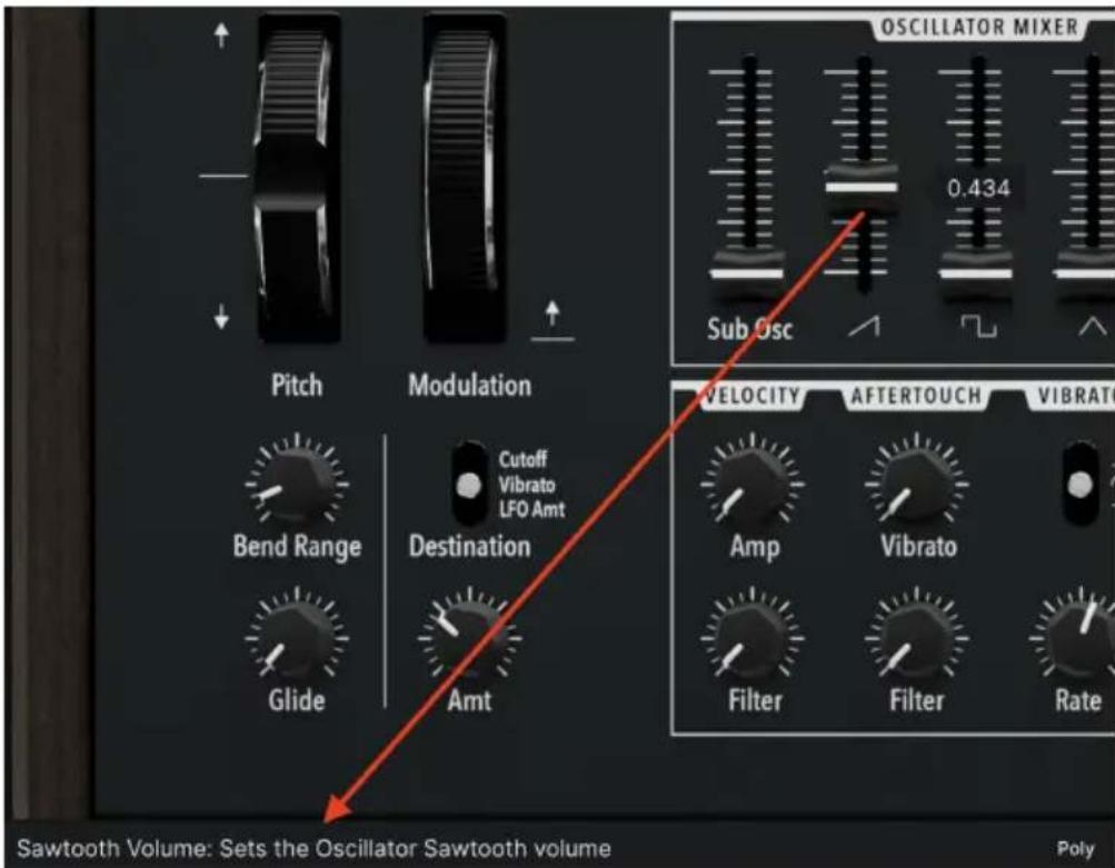 Arturia MiniBrute V - Descriptions des paramètres - 1