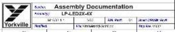 YORKVILLE LP-LED2X - PCB HARDWARE - 1