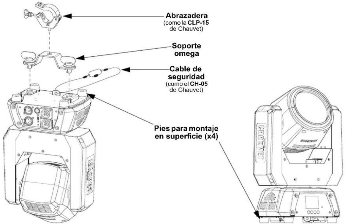 Chauvet Intimidator Beam Q60 - Diagrama de montaje - 1