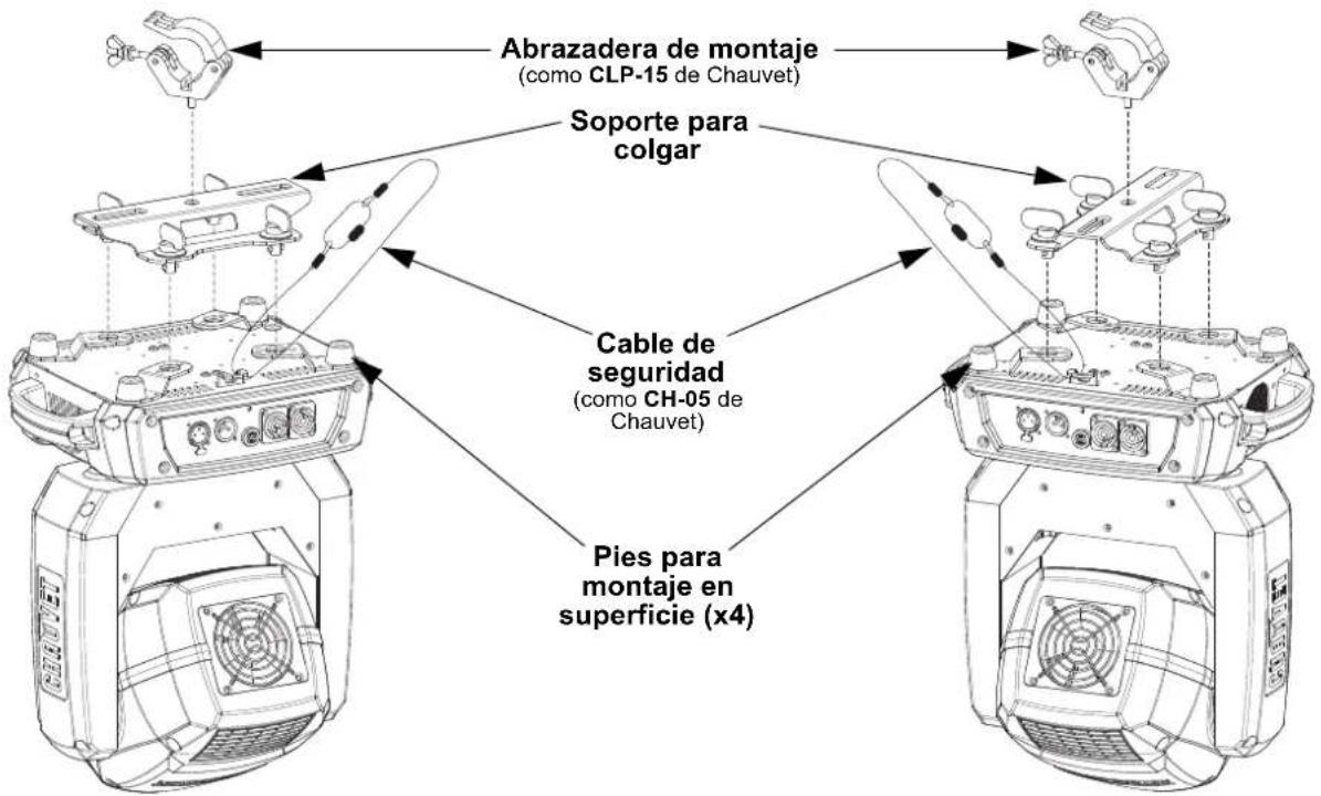 Chauvet Intimidator Beam 360X - Diagrama de montaje - 1