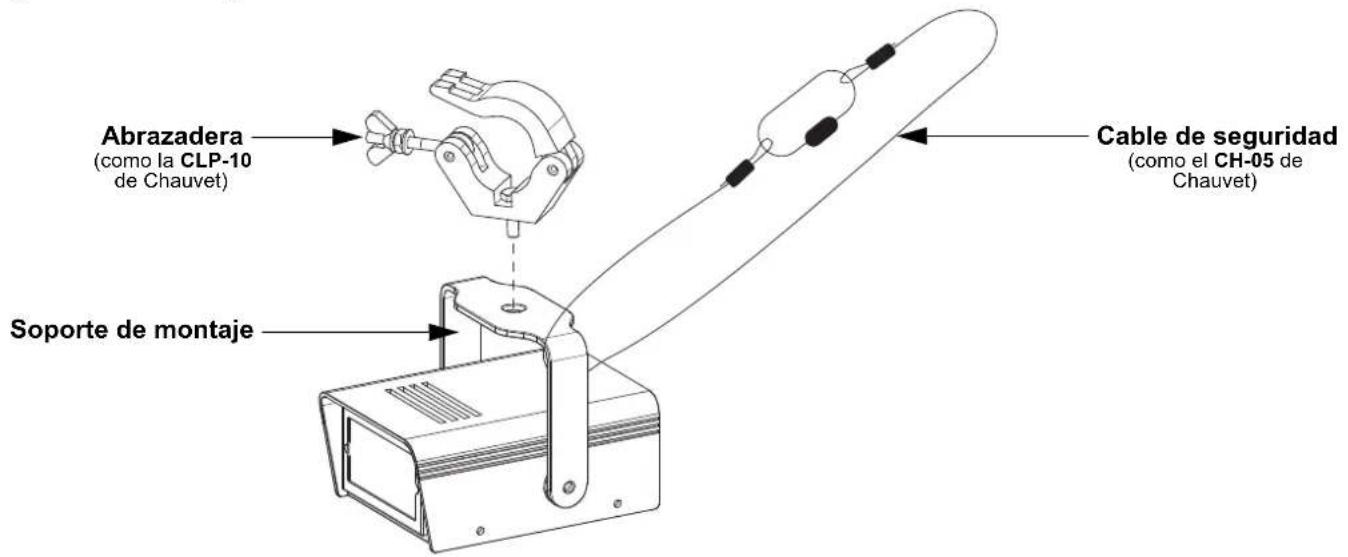 Chauvet Mini Strobe LED - Diagrama de montaje - 1