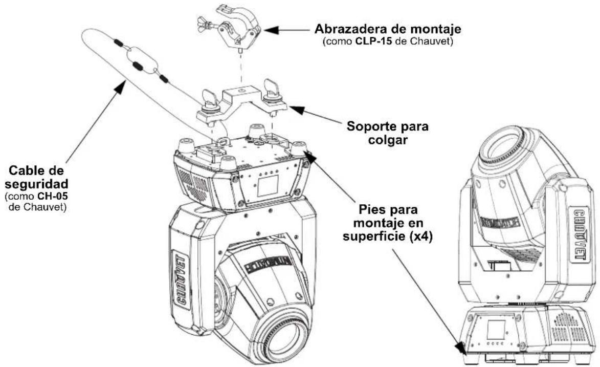 Chauvet Intimidator Spot 260X - Diagrama de montaje - 1