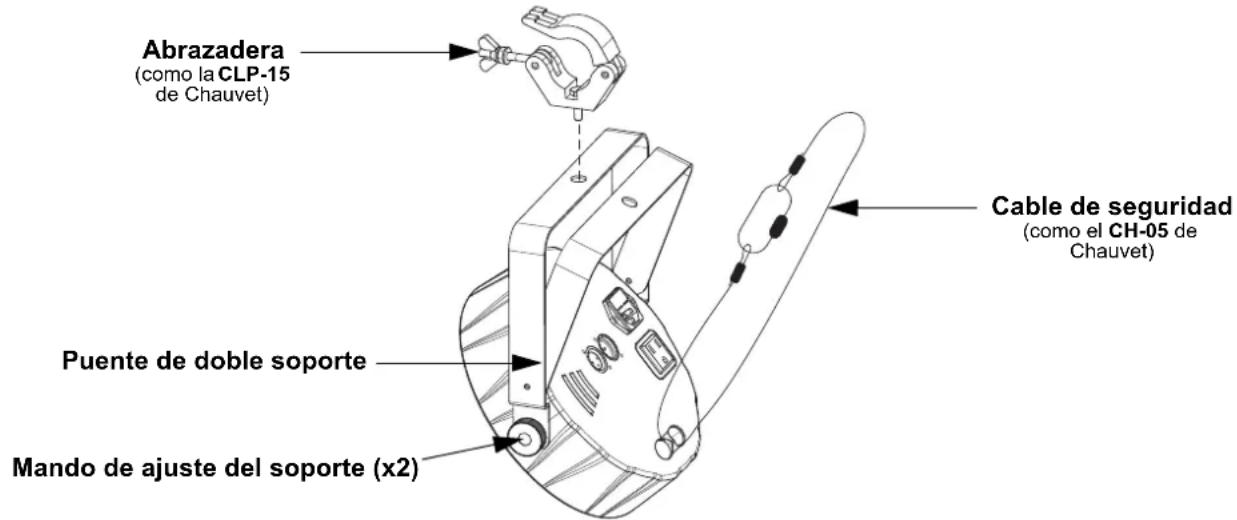 Chauvet SlimPAR 64 RGBA ILS - Diagrama de montaje - 1