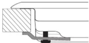 INDESIT IPG 751 S (GR) EV - Schema di fissaggio dei ganci - 2