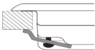 INDESIT IPG 751 S (GR) EV - Hook fastening diagram - 1