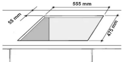 55 mm 55 mm 555 mm 475 mm
