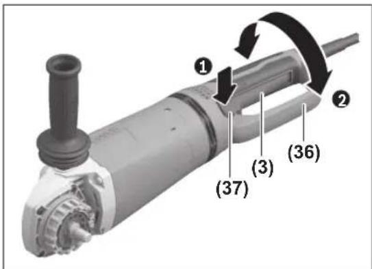 BOSCH GWS 27-230 PR Professional - Vrid huvudhandtaget - 1