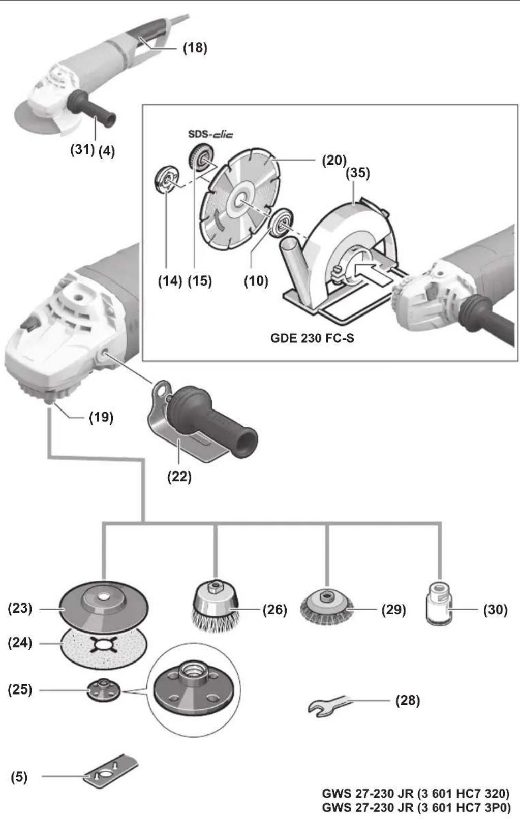 BOSCH GWS 27-180 JR Professional - 12