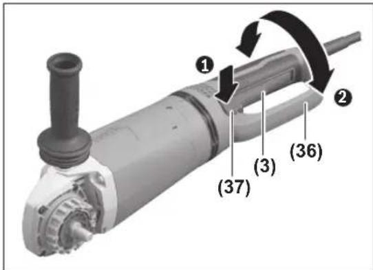 BOSCH GWS 27-180 JR Professional - Вртење на главната рачка - 1