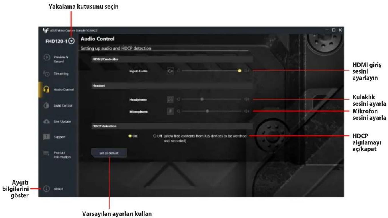 ASUS TUF GAMING CAPTURE BOX-4KPRO - Ses Kontrolü - 1