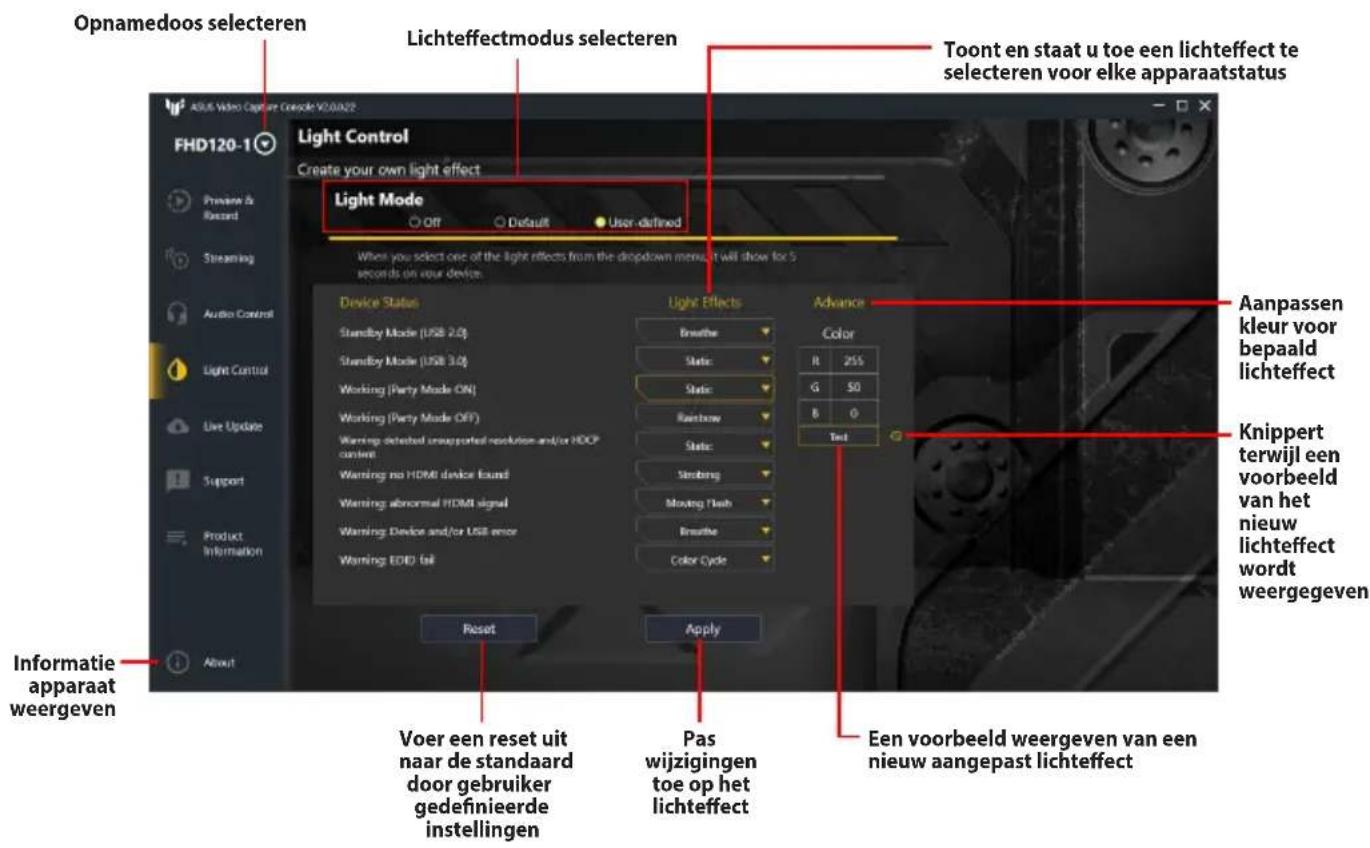 ASUS TUF GAMING CAPTURE BOX-4KPRO - Lichtbediening - 1