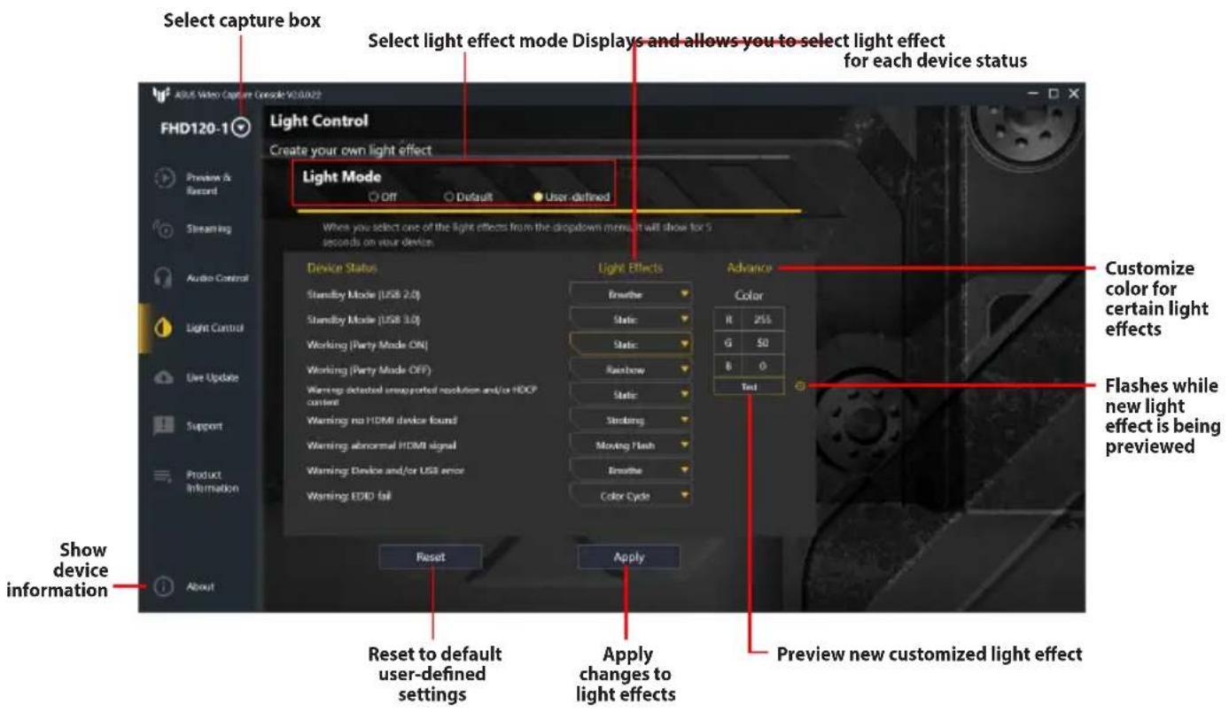 ASUS TUF GAMING CAPTURE BOX-4KPRO - Light Control - 1