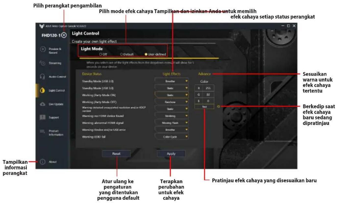 ASUS TUF GAMING CAPTURE BOX-4KPRO - Kontrol Pencahayaan - 1