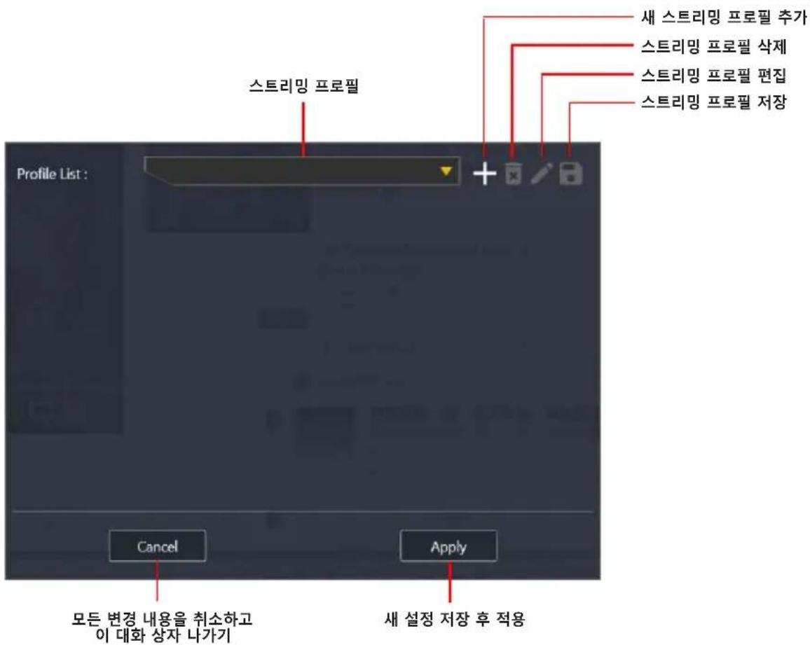 ASUS TUF GAMING CAPTURE BOX-4KPRO - 스트리밍 설정 창에 액세스하기: - 1