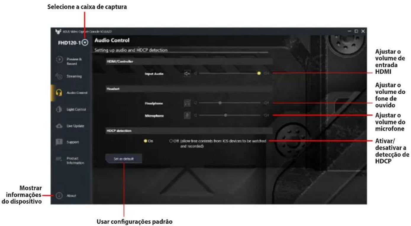 ASUS TUF GAMING CAPTURE BOX-4KPRO - Controle de Áudio - 1