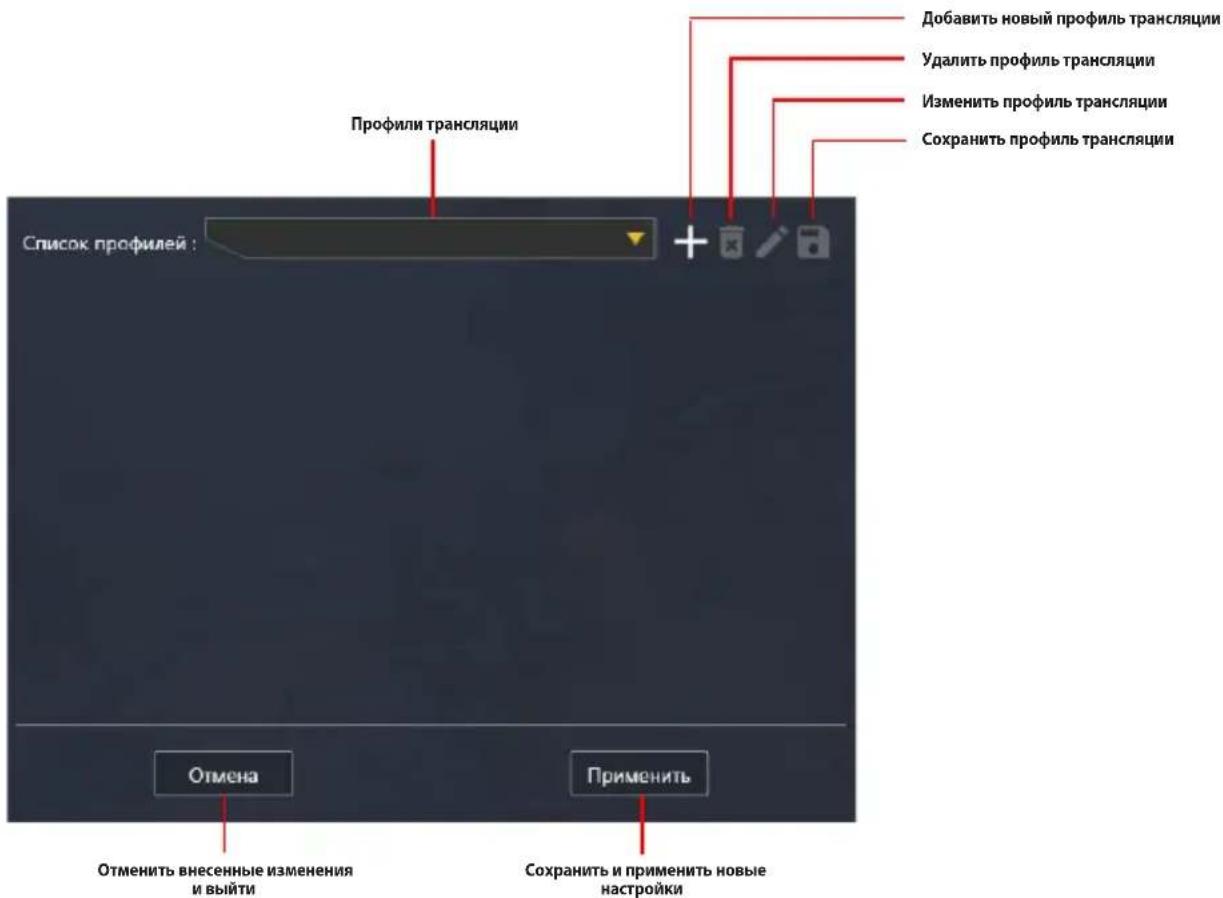 ASUS TUF GAMING CAPTURE BOX-4KPRO - Доступ к панели Настройки трансляции: - 1