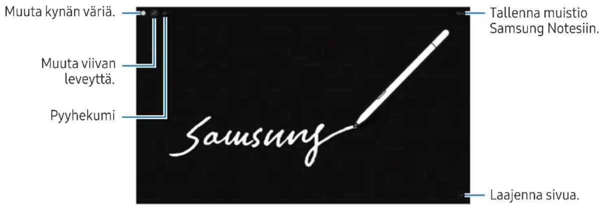 SAMSUNG Galaxy S Pen - Sammutetun nayton muistiot - 1