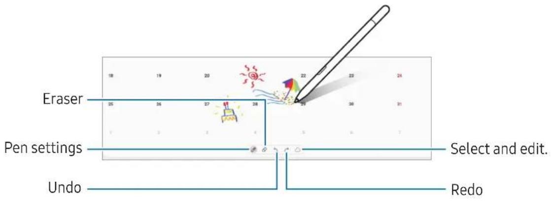 SAMSUNG Galaxy S Pen - Write on calendar - 1