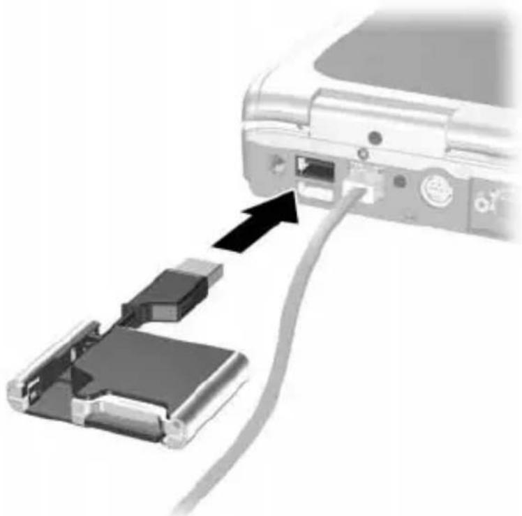 HP Compaq 6910p - Ansluta den digitala enheten till en USB-port - 3